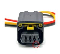TE 3 Pin FCI Auto Crankshaft Sensor Plug Wiring Harness Waterproof Electronic Connector 1801179-1 1801179 Compatible With Citroen Peugeot (Color : Svart, Size : 1 Pc With 15cm Wire)