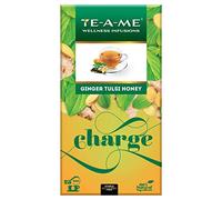 Te-A-Me Ginger Tulsi Honey Wellness Tea 25 Tea Bags