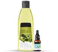 Te.a Tree Essential Oil & Olive Oil - Pack of 2 (240ml) | For Hair Growth, Hair Fall Control, Acne, Dandruff & Skin Nourishment | 100% Pure, Natural, Organic Certified & Undiluted