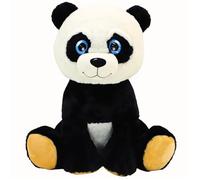 TE-Trend XXL Panda Plush Toy, 75 cm, Cuddly Toy with Sparkling Blue Eyes, Soft Quality, for Loving Hugs and as a Faithful Companion, Happy Hours