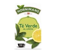 Té Verde al Limón, Green Tea with Lemon, 20 Tea Bags per Box, 3 Boxes (60 Bags Total), Caffeine Free