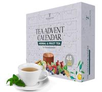 Tea Advent Calendar 2025 for Men & Women | 2x 24 Day Flavoured Tea Selection | Herbal, Fruit & Spiced Teas | Unique Christmas Tea Gift Set