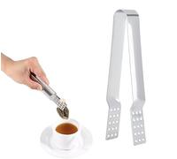 Tea Bag Clip, Tea Bag Squeezer Stainless Steel Tea Bag Tongs Multifunctional Tea Bag Clip Tea Squeeze Pliers Kitchen Cooking Gadget for Clipping Tea Bag