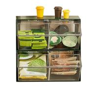 Tea Bag Holder, 2-Tier Stackable Tea Organiser in Japanese Style | Tea Rack for Cupboard, Counter, Cafe, Home, Countertops, Home, Pantry