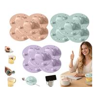 Tea Bag Mug Topper,Tea Bag Holder for Mug, Silicone Tea Bag Holder & Squeezer for Cup, 4 Inch Cat-Designed Cup Silicone Cup Covers 9/12/15PCS, for Coffee Milk Tea (Mix-15pcs)