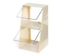 Tea Bag Organizer Rack - 2 Tier Tea Packet Display Stand, Practical Counter Storage, Sleek Wooden Holder, Multi Level Design, Perfect Cabinet Accessory | Convenient Bag Storage for Home Kitchen Shop
