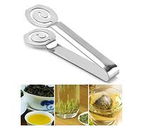 Tea Bag Squeezer and Strainer - Coffee Bag Tong Clamp Holder Clip for Kitchen and Bar Tools