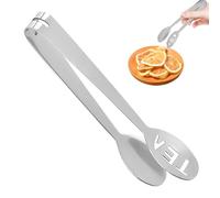 Tea Bag Squeezer - Stainless Steel Bags Flops, Strainer Holder Clip | Durable Gripping Tool For Sugar Lemon Beverage Kitchen Coffee Teas Preparation Accessory