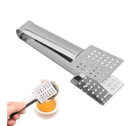 Tea Bag Squeezer, Stainless Steel Tea Bag Strainer Clip, Effective Tea-Tool for Easy Extraction, Filter Tong for Gripping Loosing Leaf Tea-Bags Ice Sugar Cubes(Color:Silver)