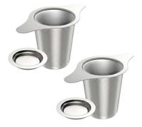 Tea Bag Squeezer, Stainless Steel Tea Strainer and Loose Tea Infuser, Two-Piece Set for Tea Brewing, Durable 304 Stainless Steel Construction