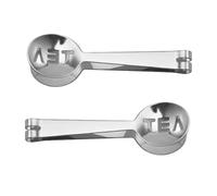 Tea Bag Squeezer Tongs 2 Pack Stainless Steel Spoon-Shaped Teabag Press & Clip with Non-Slip Grip for Ice Cubes Sugar Cubes Easy Clean Durable Tea Accessories