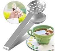 Tea Bag Squeezer Tongs,Beautiful Stainless Steel Tea Tongs Tea Bag Squeezer Holder Grip Spoon Mini Sugar Clip Kitchen Bar Tools Durable and Useful
