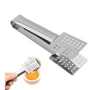 Tea Bag Squeezer Tongs, Multipurpose Stainless Steel Tea Bag Tongs, Non-Slip Kitchen Tongs Strainer Holder, Tea-Filter Spoon for Gripping Loosing Leaf Tea-Bags Ice Sugar Cubes