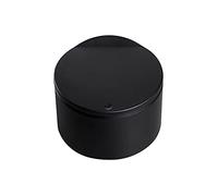 Tea Bag Tidy Mini Bin with Lid - Plastic Waste Paper Bin Desk Accessories for Women's Bedroom - Black