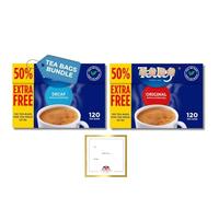 Tea Bags Variety of Decaf Tea Bags and Original Black Tea Bundled by The Great British Kitchen