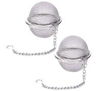 Tea Ball Strainer - 2 Pcs Stainless Steel, Tea Balls, 2.1 Inch Tea Infusers for Tea Steeper, Loose Tea, Tea Infuser for Tea Filter Herbal Spices Seasonings