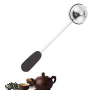 Tea Ball Strainer - Stainless Steel 7.28in, Long Handle Infuser, Loose Leaf Tea Steeper, Compact Basket Diffuser | Special Teacups, Coffee Mugs, Soup Pots, Holiday Brewing, Daily Drinking