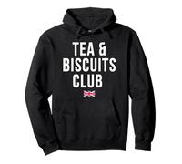 Tea & Biscuits Club Funny British Tea Lover Humour Pullover Hoodie