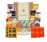 Tea & Biscuits Gift Set - Afternoon Tea Hamper with Assorted Biscuits & 12 Premium Tea Bags - Gift Hamper for Women, Men & Couples - Thank You Hamper (Happy Birthday)