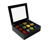 Relaxdays Tea box, 12 compartments