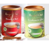 Tea Bundle with Royal Chai Masala Unsweetened - 3 Pack | Royal Chai Cardamom Unsweetened - 3 Pack | Total 6 Pack