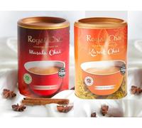 Tea Bundle with Royal Chai Masala Unsweetened - 3 Pack | Royal Chai Karak Unsweetened - 3 Pack | Total 6 Pack