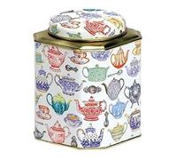 Tea Caddy - Cut Corner - TEAPOTS Design - 10cm