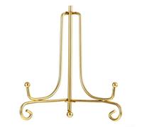 Tea Cake Display Stand Iron Rack with Hanging Plate Decorative Support for Photo Frames and Pastries Multi Tiered Holder for Kitchen and Event Use (3 Gold)