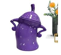 Tea Canister With Attitude, Food Storage Canisters With Lids, Canister With Attitude,Cute Food Storage Jar With Airtight Lid, Hands On Hips Design Lovely Can For Biscuits Candy Coffee Tea Sugar