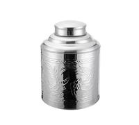 Tea Canisters for Loose Tea Household Tea Can Mini Portable Stainless Steel Large Empty Box Small Packaging Sealed(B)