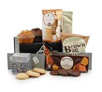 Tea & Coffee Break Hamper | Gourmet Hot Drinks Gift Set with Award-Winning Biscuits, Muffins & Snacks | Premium Black Magnetic Gift Box