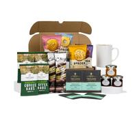 Tea & Coffee Gift Set - Biscuits, Hot Chocolate, Coffee Bags & Tea - Food Gift Box Hamper with Sweet Treats - Letterbox Friendly Gift for Birthdays, Thank You & Thinking of You