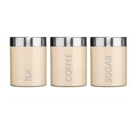 TEA COFFEE SUGAR BREAD BISCUIT PASTA STORAGE CANISTERS - CREAM PREMIER LIBERTY
