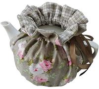 Tea Cozy, Cotton Vintage Floral Teapot Dust Cover Tea Cozies, Kitchen Home Decorative Tea Cosy with Insulation Pad for Housewife, Friend, Mom (Color #3)