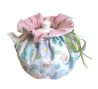 Tea Cozy, Cotton Vintage Floral Teapot Dust Cover Tea Cozies, Kitchen Home Decorative Tea Cosy with Insulation Pad for Housewife, Friend, Mom (Flower)
