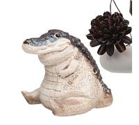 Tea Crocodile - Cute Crocodile Ornament | Fu Tea Ornament | Decoration For Chinese Tea Pets | Cute Chinese Pet Tea Zisha | Animal Figurine, Pet Tea Prop