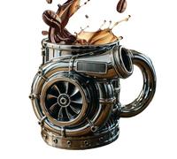 Tea Cup | 3D Engine Breakfast Cup - Drinking Mug | for Morning Routine Breaks Birthday Party Home Decor Seasonal Celebrations Workplace Relaxing Moments