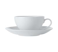 Tea Cup And Saucer: 1 X 200Ml Maxwell & Williams White Basics Coupe Tea Cup And Saucer, Porcelain