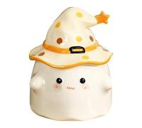 Tea Cup Coffe Mugs Party Cup Mug Cute Coffee Mug with Witch Hat Lid and Handle Ceramic Cup Halloween Mugs, Style 3 Kitchen Daily Necessities Party Cup Coffe Mugs Tea Cup 061224