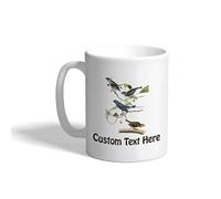 Tea Cup Indigo Bunting James Audubon Birds Tea Cups Birthdays 330ml | Coffee Cups Personalised mugs for Coffee New Home Love's day