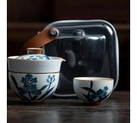 Tea Cup Sets 1 Bowl 2 Cups Hand Painted Taraxacum Tea Set Retro of Teapot and Cup Making Picnic Stock Bags Ceremony Afternoon Tea Set