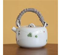 Tea Cup Sets 200ml Hand Painted Rattan Woven Lifting Beam Pot Retro Teapot Boutique Tea Soaking Kettle Oolong Services Ornaments Afternoon Tea Set