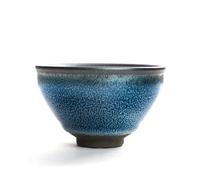 Tea Cup Sets Blue Tenmoku Glaze Ceramic Kungfu Tea Set Porcelain Matcha Bowl Jianzhan Chinese Song Dynasty Style Cup Afternoon Tea Set(Style 1)