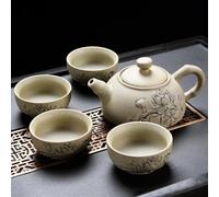 Tea Cup Sets Ceramic Tea Set Chinese Porcelain Cup Pot Afternoon Tea Set(C)