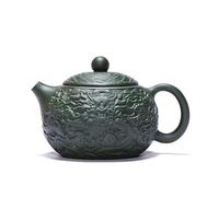 Tea Cup Sets Chinese Handmade Tea Set Household Drinkware Yixing Purple Clay Teapot 210ml Green Mud Dragon Pattern Xishi Pot Afternoon Tea Set