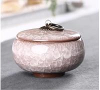 Tea Cup Sets Chinese Retro Ice Crack Tea Caddies Ceramic Tin Teaware Set Accessories Small Powder Storage Tank Antique Colorful Jar Afternoon Tea Set(G)