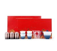 Tea Cup Sets Creative Black Pottery Minimalist Kung Fu Tea Set with Can Ceramic Chinese Multiple Colors to Choose Business Gifts Afternoon Tea Set(B)