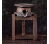 Tea Cup Sets Ebony Side Handle Fairway Cup Rough Pottery Tea Dispenser Separator Strainer Stone Ground Ceramic Drainer Set Afternoon Tea Set(A)