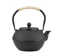 Tea Cup Sets for Boiling Water Oolong Tea 600/800/1200ML Iron Pot with Stainless Steel Infuser Cast Teapot Kettle Afternoon Tea Set(Type-A)