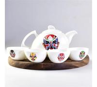 Tea Cup Sets Four Cups and One Pot Bone China Kungfu Travel Tea Set Ceramic Does Not Contain Trays Afternoon Tea Set